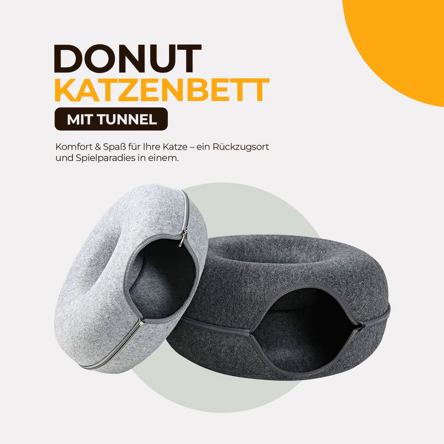 Veranine Katzenbett™ — Schlafen, Spielen & Kratzen in Einem.