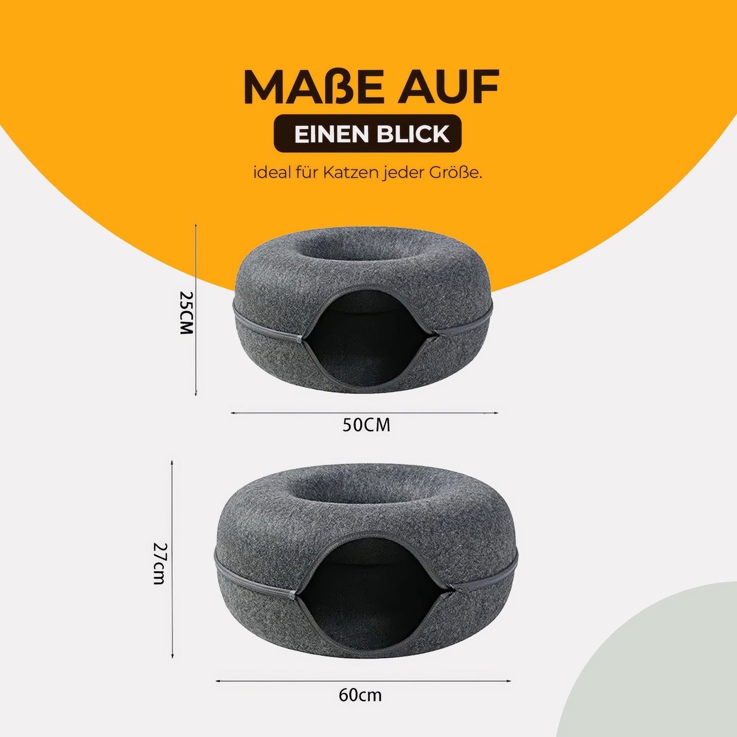 Veranine Katzenbett™ — Schlafen, Spielen & Kratzen in Einem.
